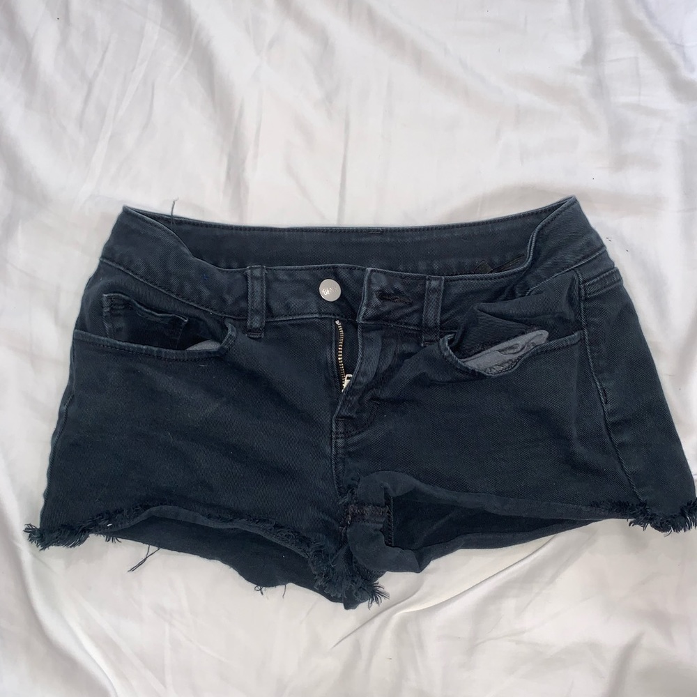 PINK black jean shorts size 2